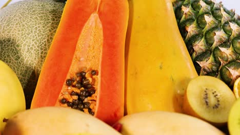 vibrant display of various fresh fruits together