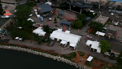 an aerial view of the summer grounds during the summer fest.