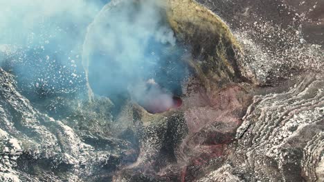 erupting volcano in central america