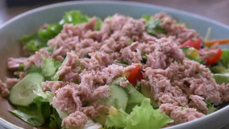 tuna salad with mixed vegetables