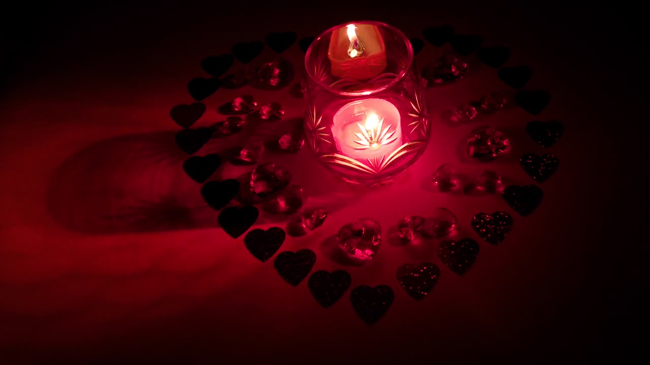 fuego de vela en la decoración festiva