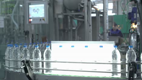 water bottling plant production line