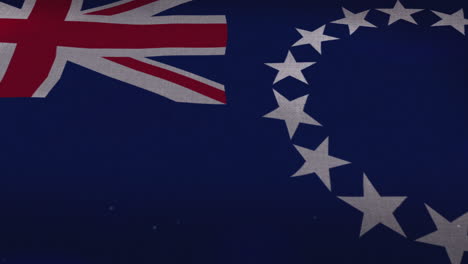 the cook islands national waving flag