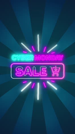 cyber monday sale neon sign