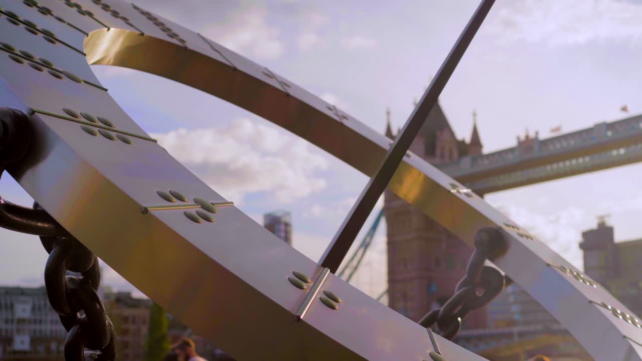 Tower Bridge and Sundial in London