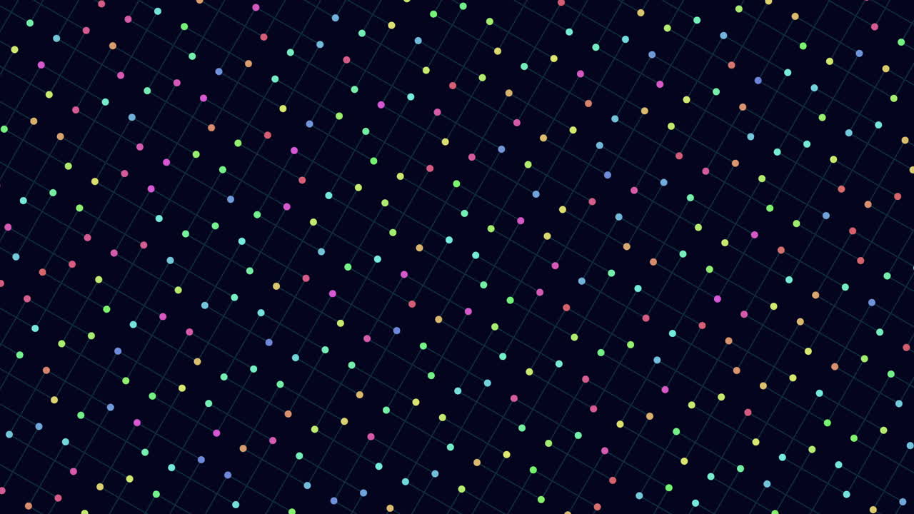 Pattern futuristico a pixel arcobaleno con effetto neon