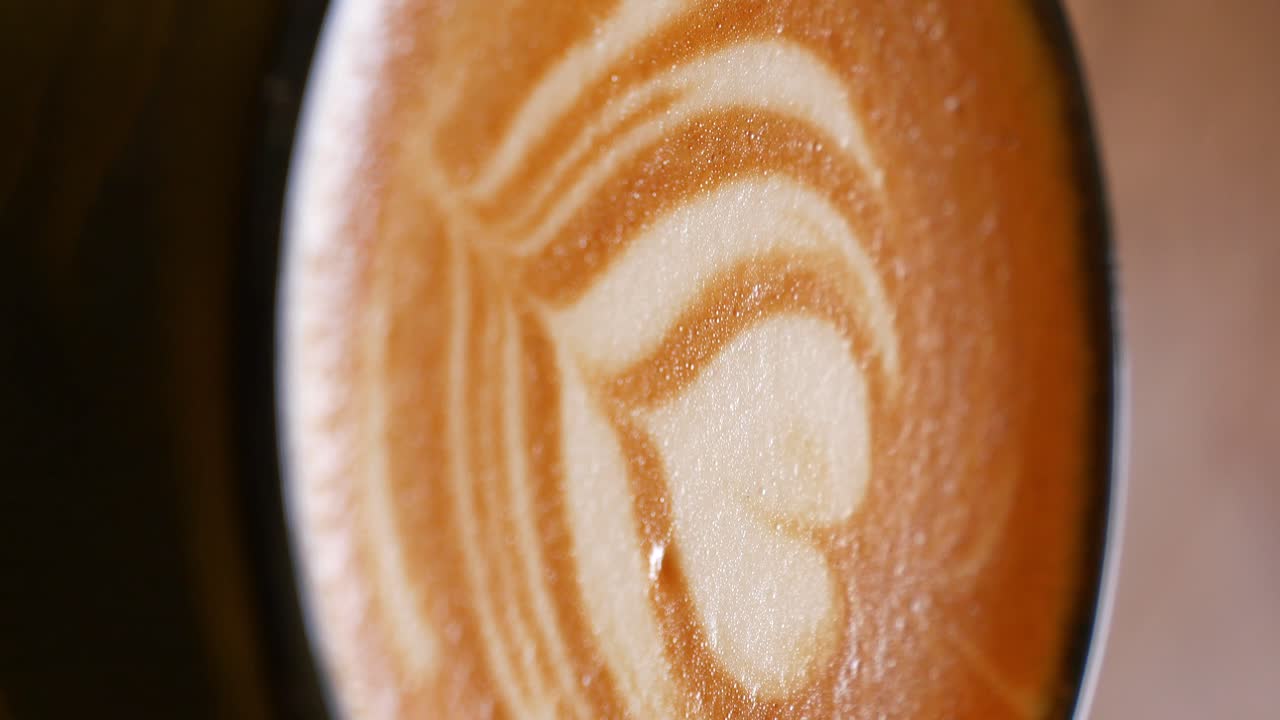 Closeup of Latte Art