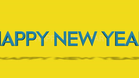 Rolling-Happy-New-Year-text-on-yellow-gradient