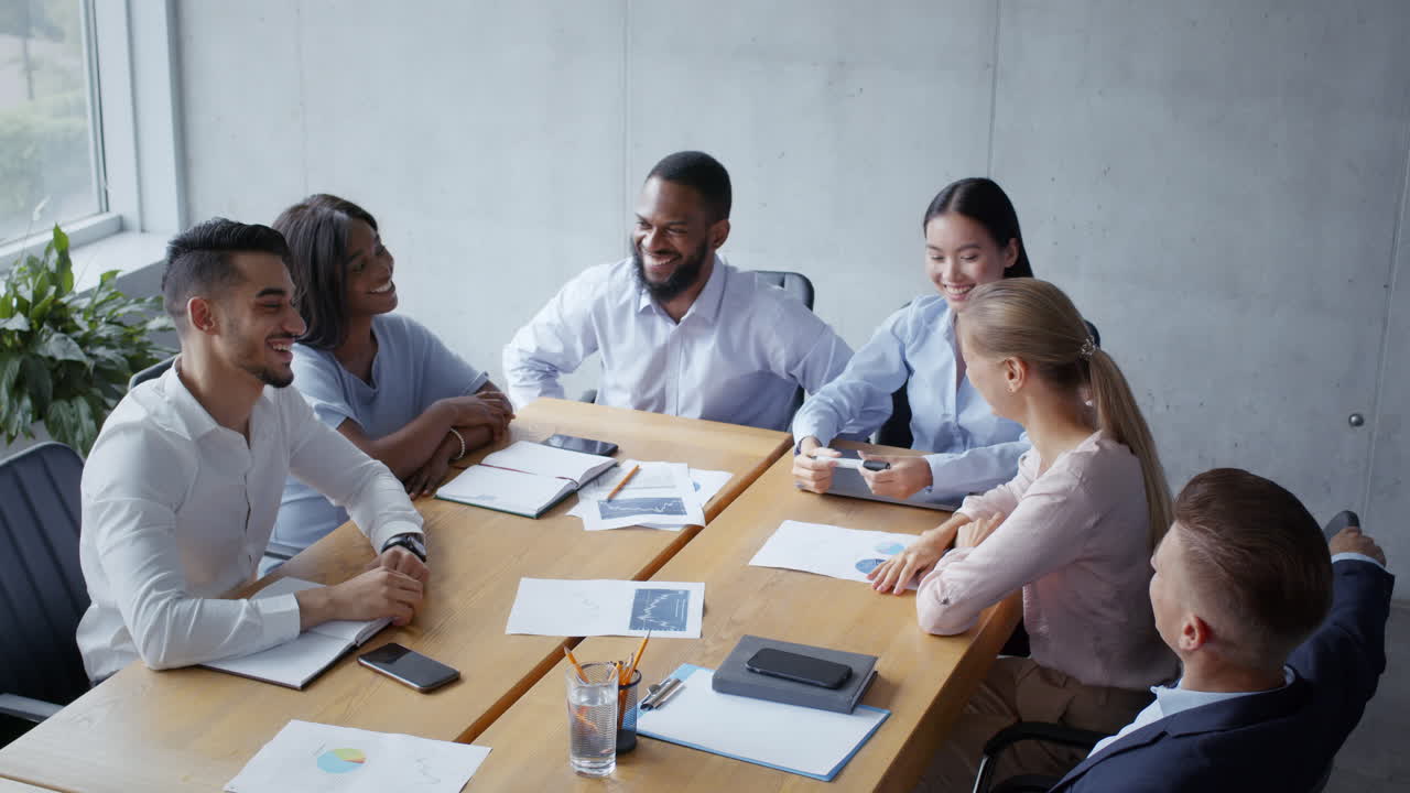 Happy Diverse Business Team Celebrating Success