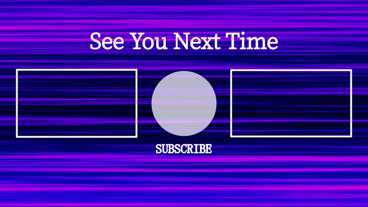 Line gradation end card ending screen motion graphics