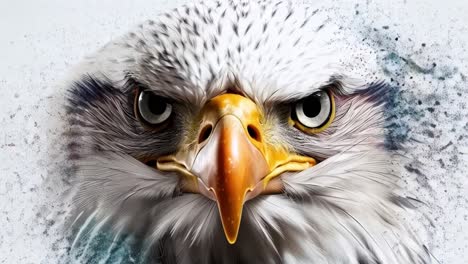 majestic bald eagle head close-up
