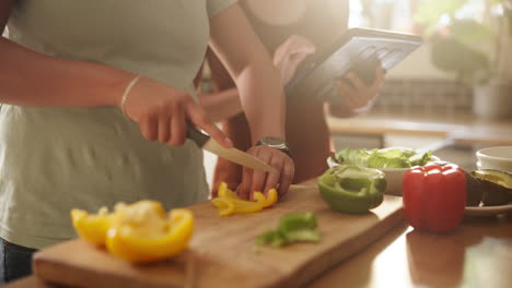 two women cooking together