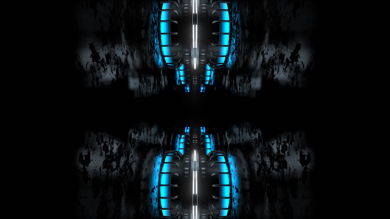 미래의 네온 터널