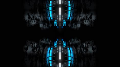 futuristic neon tunnel