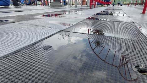 rainy day at the playground