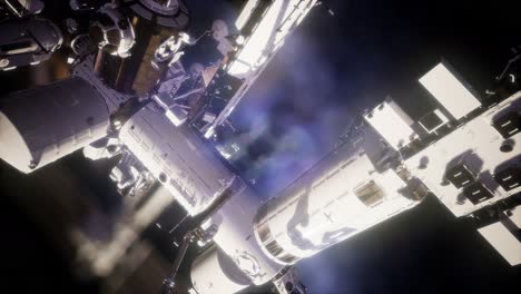 estación espacial internacional en el espacio ultraterrestre