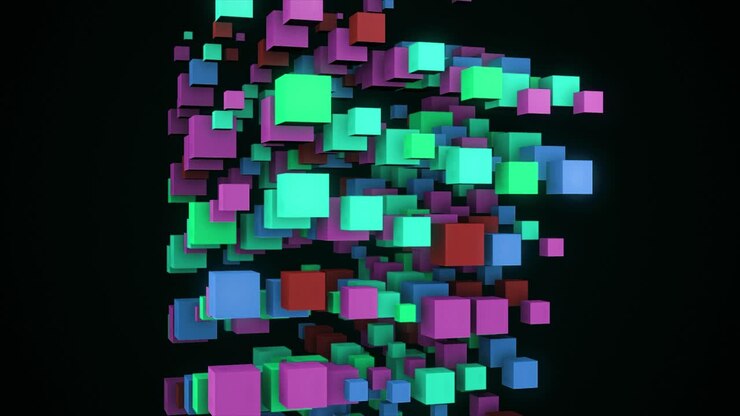 Abstract Colorful Cubes