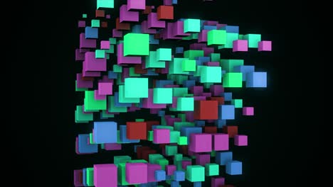 abstract colorful cubes