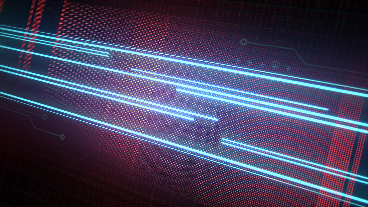 texto de introducción de animación viernes negro y fondo de animación cyberpunk con líneas de neón y cuadrícula de matriz