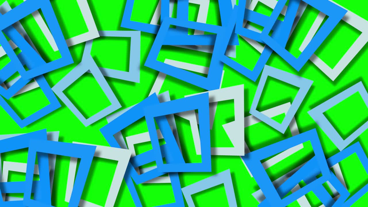 Green screen and moving rectangle