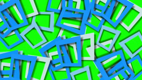 pantalla verde y rectángulo móvil