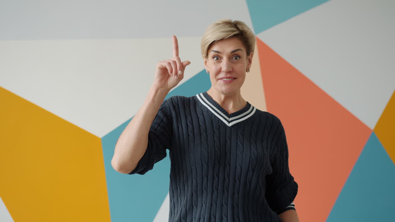 Woman having an idea