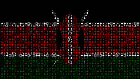 digital kenyan flag animation