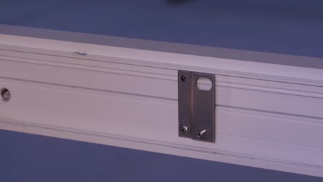 installing hardware on aluminum profile