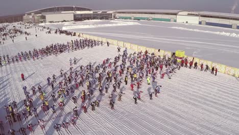 large cross-country ski race