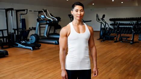 woman in gym