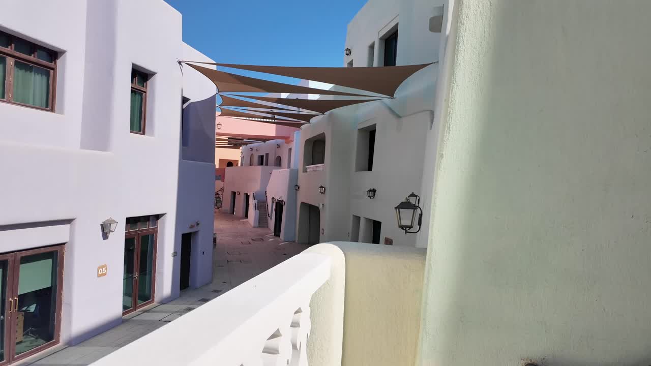 Colorful Alleyway in Modern City