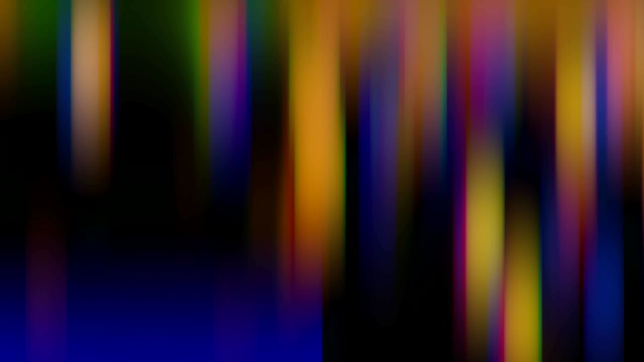 movimiento distorsionado y borroso de luces brillantes multicolores