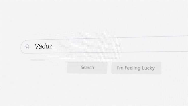 Ricerca di Vaduz sul browser Internet