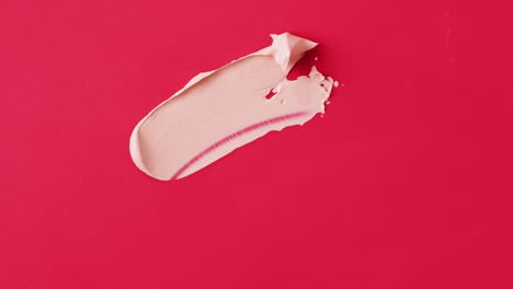 beige foundation swatch application