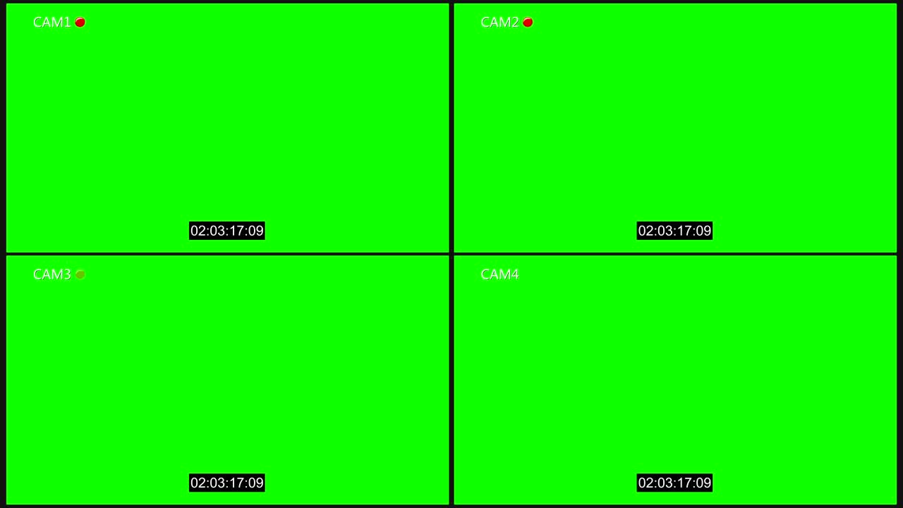 cctv 4캠과 레크  크로마 키