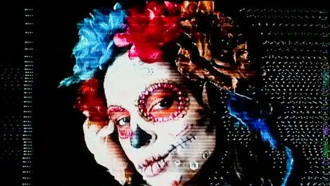 Woman-Muerto-Glitch-4K-00