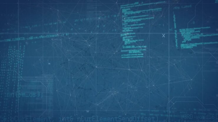 Animation of data processing over molecules and constellations