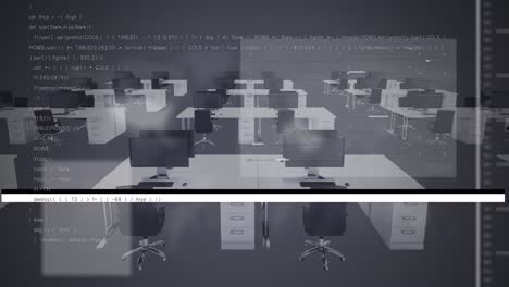 Animation-Der-Datenverarbeitung-über-Dem-Büro