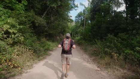 Hiking-along-the-trails-of-Riera-De-Riells-in-Catalonia-Spain