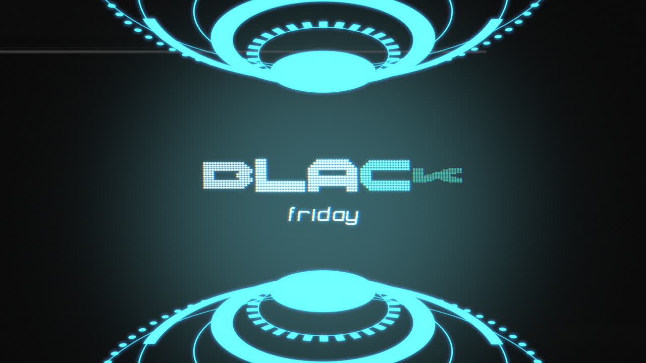 黑色星期五在屏幕上与hud元素