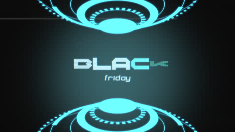 viernes negro en pantalla con elementos hud
