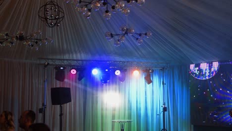 party in a tent
