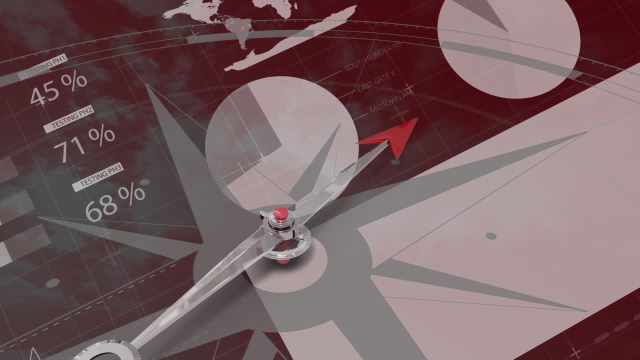 나침반의 애니메이션과 데이터 처리