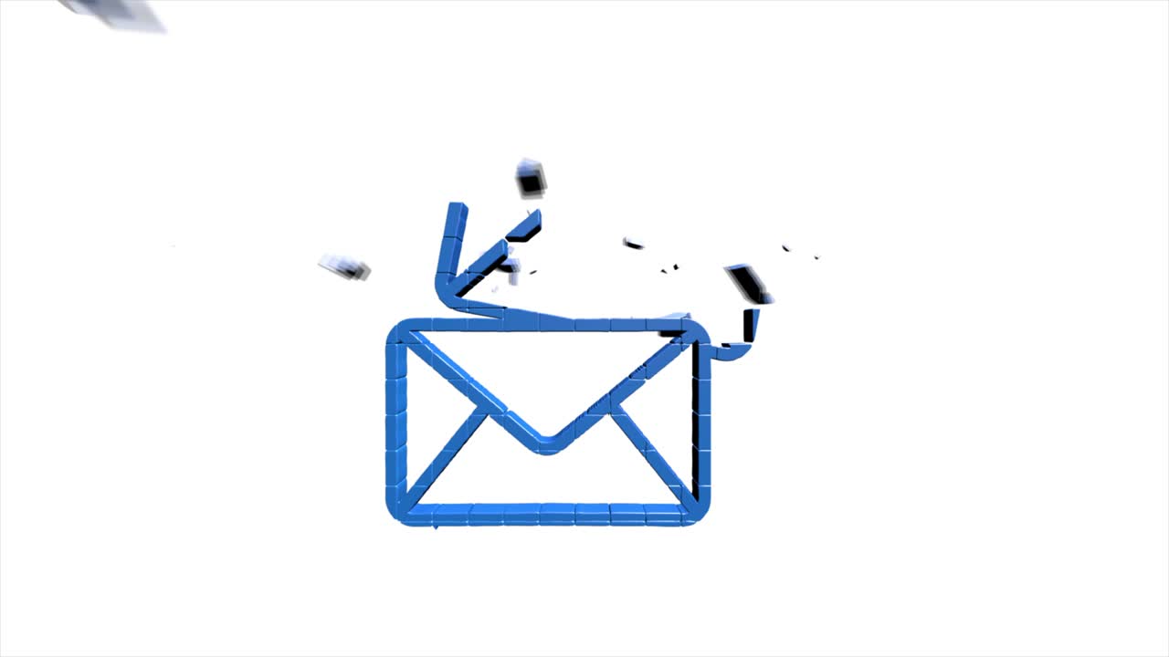 redes sociales diseño de íconos de píxeles 3d aislados en fondo blanco. iconos web de esquema. gráficos en movimiento.