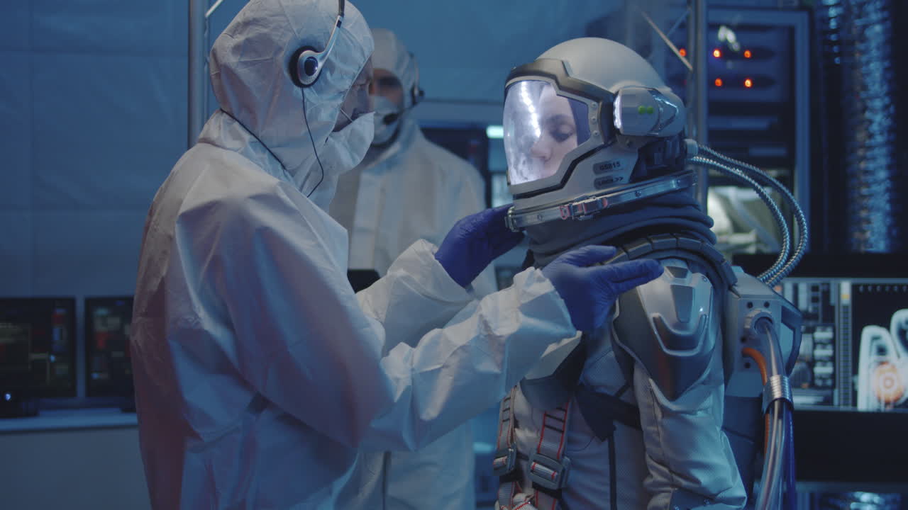 Astronaut Preparing for a Space Mission