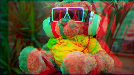 cool teddy bear dj