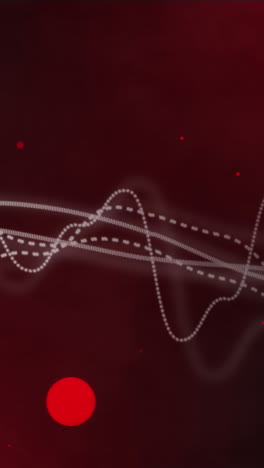 animation of white spots and trails on black background