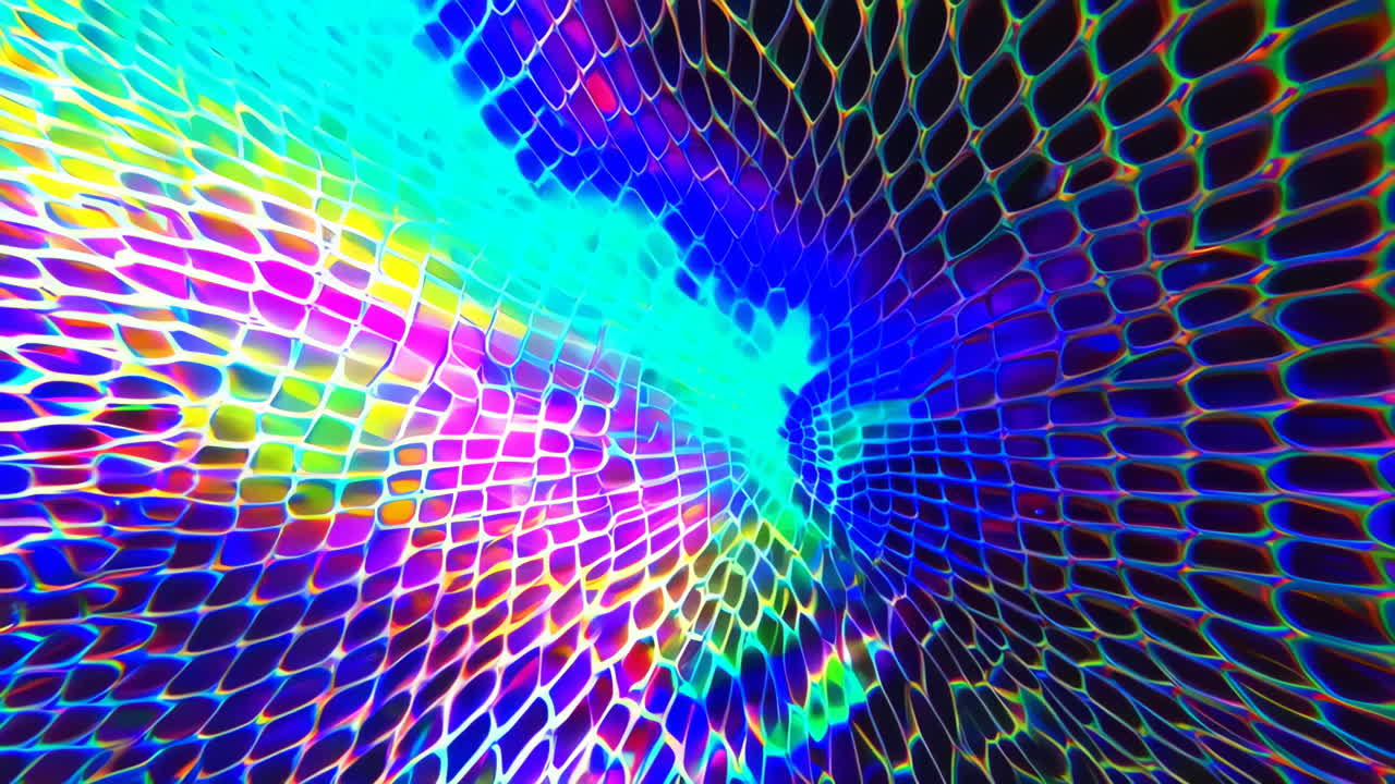 Vibrant Abstract Light Grid Pattern