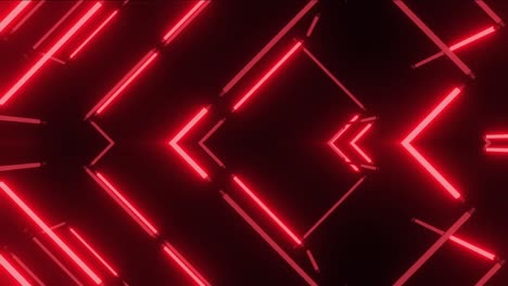 red neon tunnel visual effects