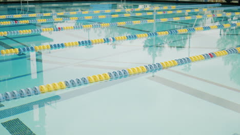 swimming pool with lanes